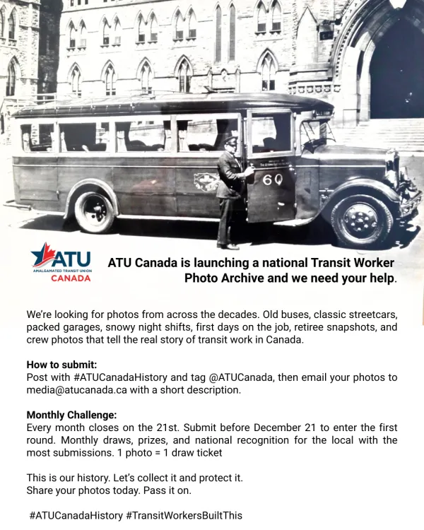 Submit your best ATU transit photos for your chance to WIN! | ATU Canada