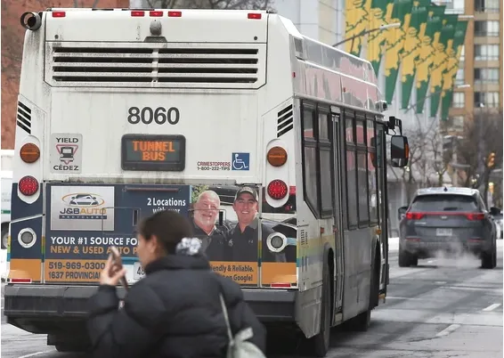 Windsor - End of road for tunnel bus