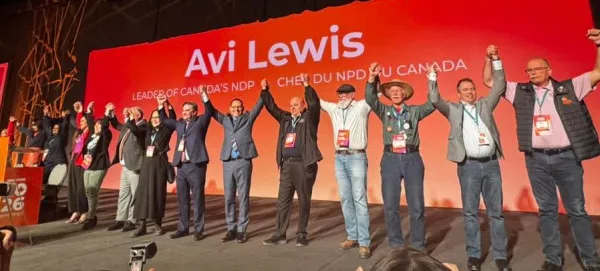ATU Canada President John Di Nino congratulates NDP 