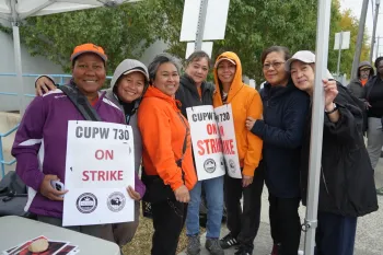CUPW striking postal workers